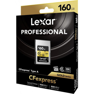 کارت حافظه لکسار ۱۶۰ گیگ CFexpress Type A سری طلایی با سرعت ۹۰۰ مگابیت بر ثانیه